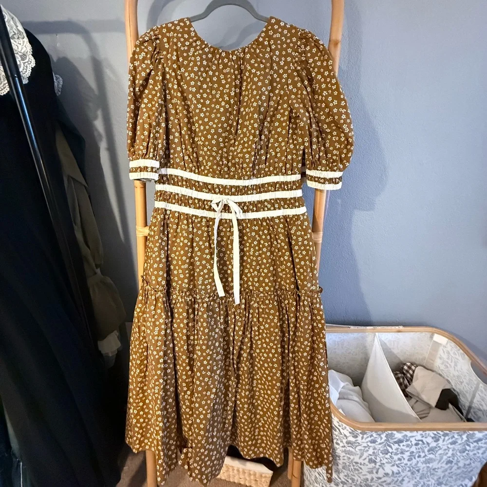 Bohme Kendra Ditsy Floral Midi Dress M - Picture 2 of 2